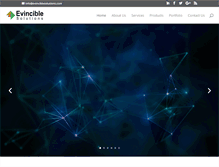 Tablet Screenshot of evinciblesolutions.com